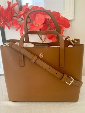 NWT TORY BURCH BLAKE TOTE CROSSBODY BAG CORTADO PEBBLED LEATHER